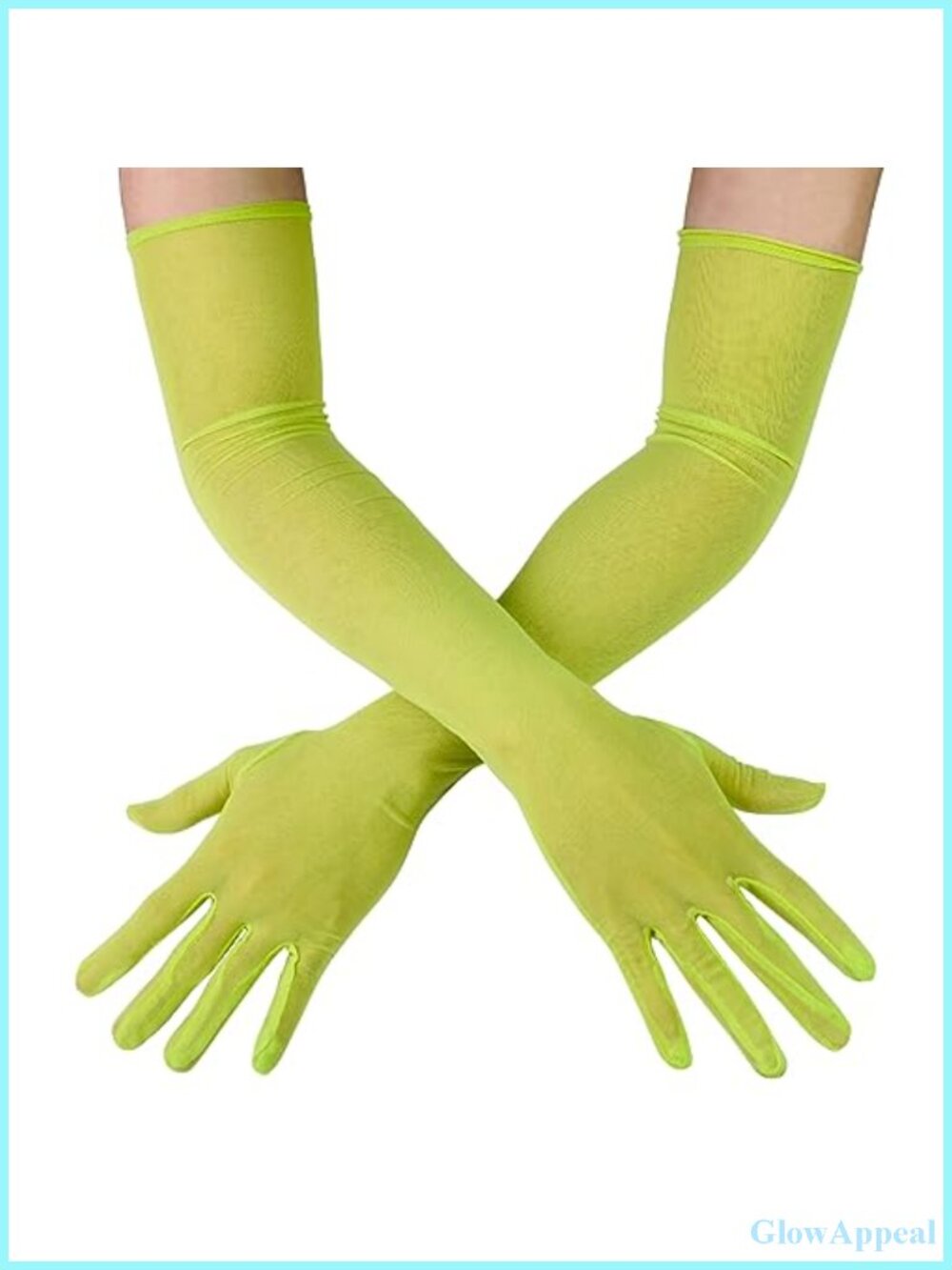 Extra Long Tulle Mesh Gloves for Women, Sheer Opera Length